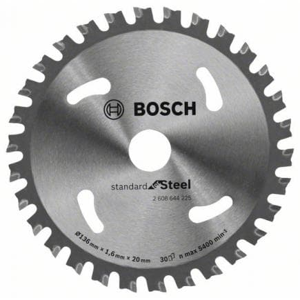 BOSCH 2608644225 - Lame circulaire ''Standard pour acier'' 136x20x1.6mm
