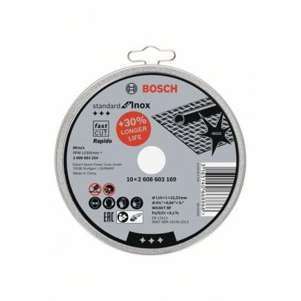 BOSCH 2608603169 - Disque droit WA 60 T BF ''Standard for Inox - Rapido''.