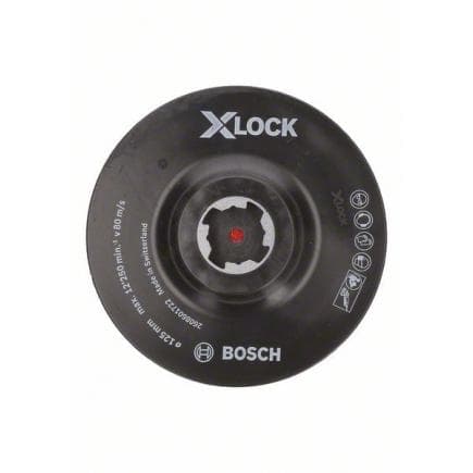 BOSCH 2608601721 - X-LOCK Plateau de ponçage ''Hook and Loop'' (crochet et boucle)