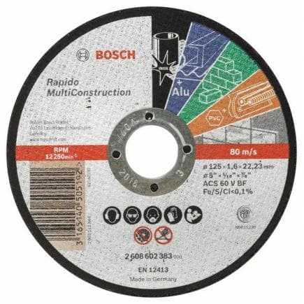 BOSCH 2608602383 - Disque droit ''Rapido Multi Construction'' ACS 46 V BF