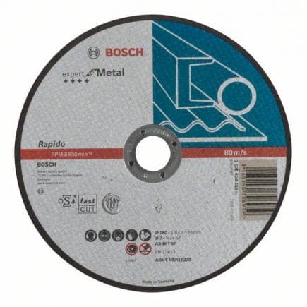 BOSCH 2608603398 - Disque droit AS 46 T BF ''Expert for Metal - Rapido''.