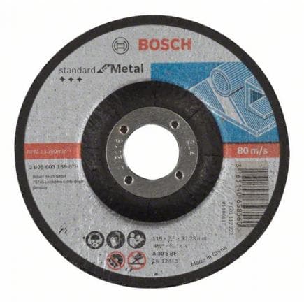 BOSCH 2608603159 - Disque à découper à centre enfoncé A 30 S BF "Standard for Metal".