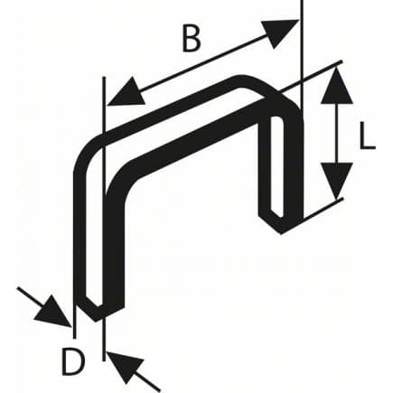 BOSCH 2609200234 - Agrafe à fil fin type 58