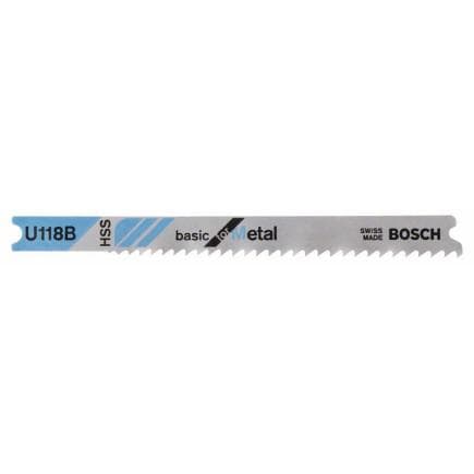 BOSCH 2608631771 - Lame de scie sauteuse U 118 B ''Basic for Metal''