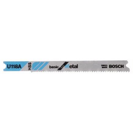 BOSCH 2608631511 - Lame de scie sauteuse U 118 A ''Basic for Metal''