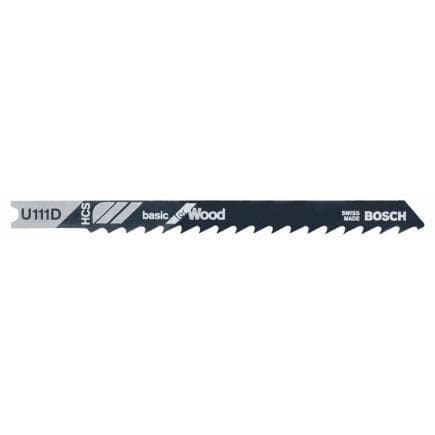 BOSCH 2608637559 - Lame de scie sauteuse U 111 D ''Basic for Wood''