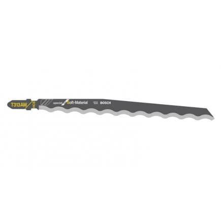 BOSCH 2608635187 - Lame de scie sauteuse T 313 AW ''Special for Soft Material''