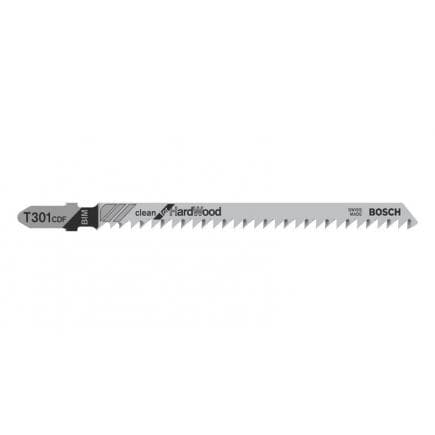 BOSCH 2608636229 - Lame de scie sauteuse T 301 CDF ''Clean for Hard Wood''