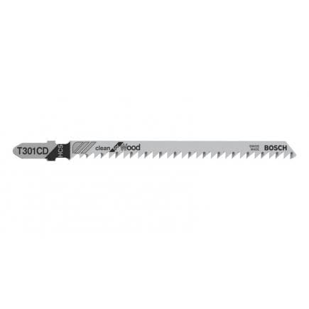 BOSCH 2608637591 - Lame de scie sauteuse T 301 CD ''Clean for Wood''