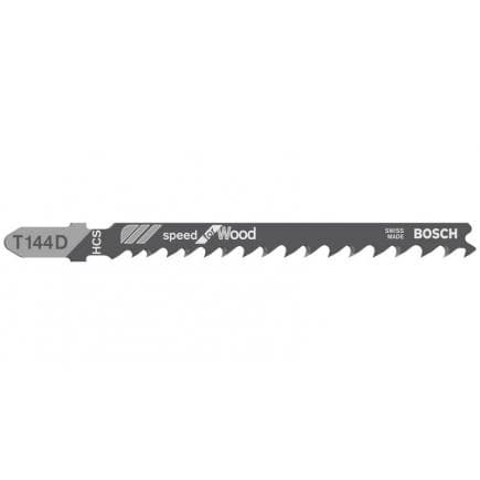 BOSCH 2608633625 - Lame de scie sauteuse T 144 D ''Speed for Wood''