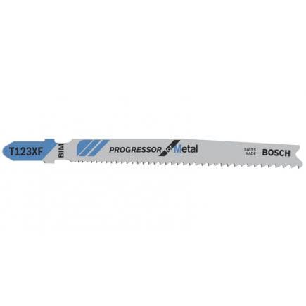 BOSCH 2608638474 - Lame de scie sauteuse T 123 XF ''Progressor for Metal''.