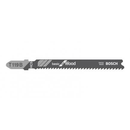 BOSCH 2608630878 - Lame de scie sauteuse T 119 B ''Basic for Wood''