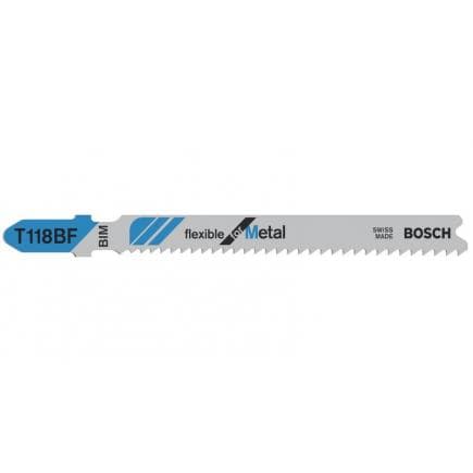 BOSCH 2608634992 - Lame de scie sauteuse T 118 BF ''Flexible for Metal''.
