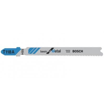 BOSCH 2608631507 - Lame de scie sauteuse T 118 A ''Basic for Metal''
