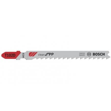 BOSCH 2608667443 - Lame de scie sauteuse T 102 D ''Clean for PP''