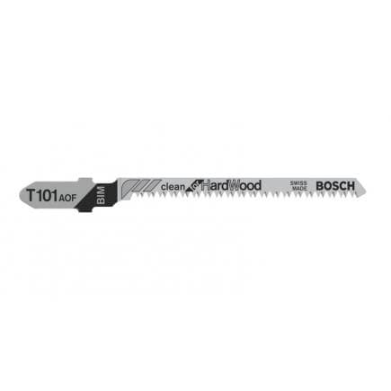 BOSCH 2608636225 - Lame de scie sauteuse T 101 AOF ''Clean for Hard Wood''
