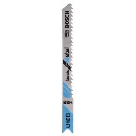 BOSCH 2609256766 - Lame de scie sauteuse HSS, U 18 B ''Basic for Metal''