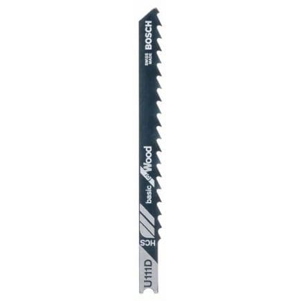 BOSCH 2609256756 - Lame de scie sauteuse HCS, U 111 D ''Basic for Wood''