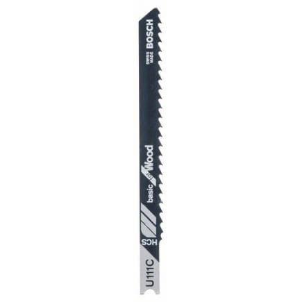 BOSCH 2609256755 - Lame de scie sauteuse HCS, U 111 C ''Basic for Wood''