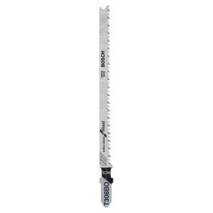 BOSCH 2609256A06 - Lame de scie sauteuse HCS, T 308 BO ''Extra-Clean for Wood''.