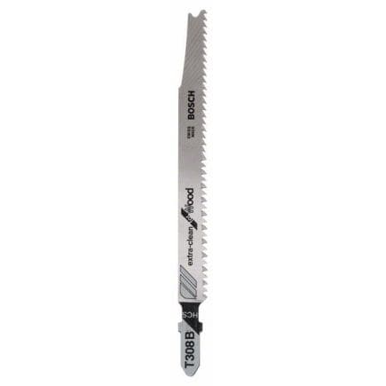 BOSCH 2609256A05 - Lame de scie sauteuse HCS, T 308 B ''Extra-Clean for Wood''.