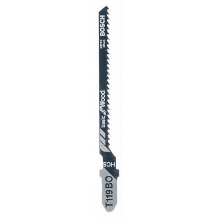 BOSCH 2609256717 - Lame de scie sauteuse HCS, T 119 BO ''Basic for Wood''