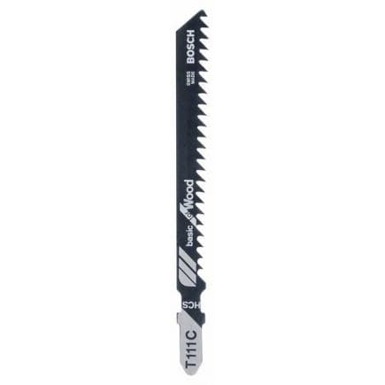 BOSCH 2609256716 - Lame de scie sauteuse HCS, T 111 C ''Basic for Wood''