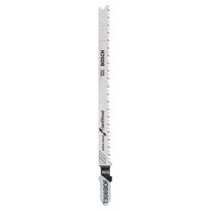 BOSCH 2609256A08 - Lame de scie sauteuse BIM T 308 BOF ''Extra-nettoyant pour Tough Wood''.