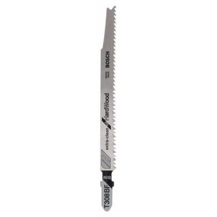 BOSCH 2609256A07 - Lame de scie sauteuse BIM T 308 BF ''Extra-Clean for Hard Wood''.