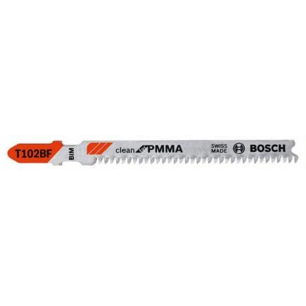 BOSCH 2609256C59 - Lame de scie sauteuse BIM T 102 BF ''Clean for PMMA''