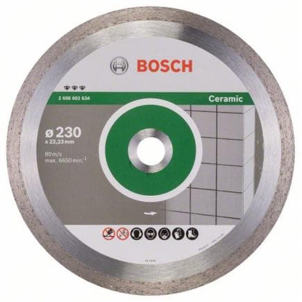 BOSCH 2608602634 - Disque diamanté ''Best for Ceramic'' 230 x 22,23 x 2,4 x 10 mm