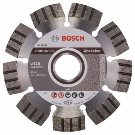 BOSCH 2608602679 - Disque de coupe diamanté ''Best for Abrasive'' (meilleur pour l'abrasif)