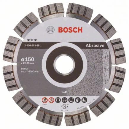BOSCH 2608602681 - Disque de coupe diamanté ''Best for Abrasive'' (meilleur pour l'abrasif)