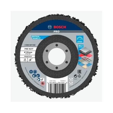 BOSCH 2608607632 - Disque de nettoyage N377, ''Best for Metal''.
