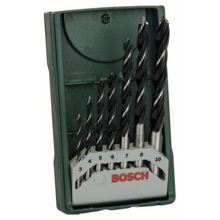 BOSCH 2607019580 - Set de 7 mèches à bois mini-X-Line