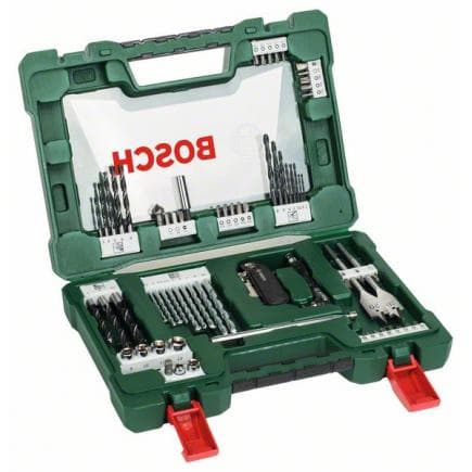 BOSCH 2607017191 - Coffret V-Line 68 pièces pour perçage et vissage avec cutter, tige magnétique et renvoi d’angle