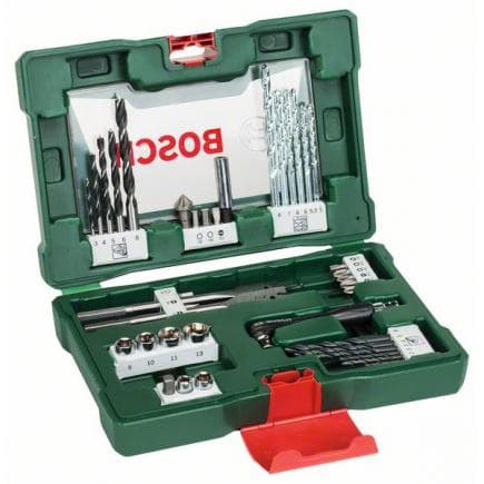 BOSCH 2607017316 - Coffret V-Line 41 pièces pour perçage et vissage avec renvoi d’angle