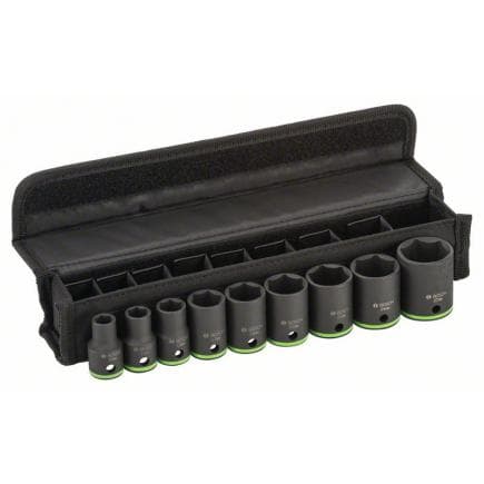 BOSCH 2608551100 - Kit de 9 Impact douilles 10-27 mm mm
