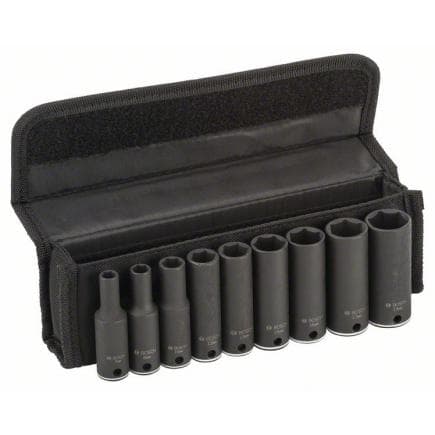 BOSCH 2608551099 - Kit de 9 Impact douilles 7-19 mm