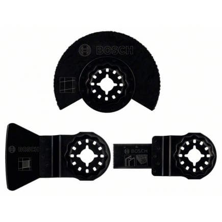 BOSCH 2607017324 - Starter Set "Starlock Tiles" de 3 pièces pour outils multifonctions