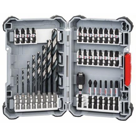 BOSCH 2607017567 - Jeu de forets à métaux HSS et d'embouts de tournevis "Impact Control Pick and Click" (35 pcs.)