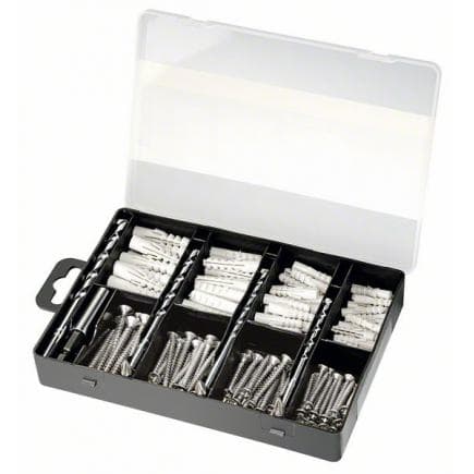 BOSCH 2607019511 - Set de fixation (173 pcs.)