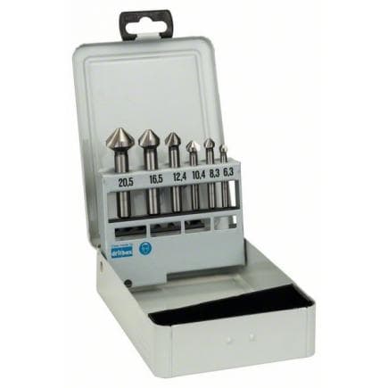 BOSCH 2608597527 - Fraises coniques à lamer, set de 6 pièces