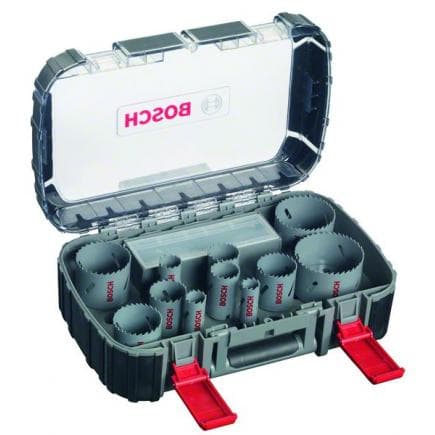 BOSCH 2608580888 - Coffret de 17 scies trépans universelles, HSS bimétal