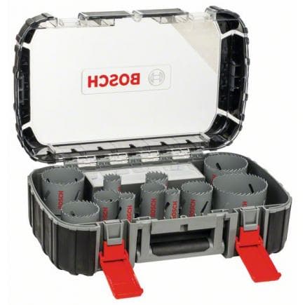 BOSCH 2608580887 - Coffret de 17 scies trépans universelles, HSS bimétal