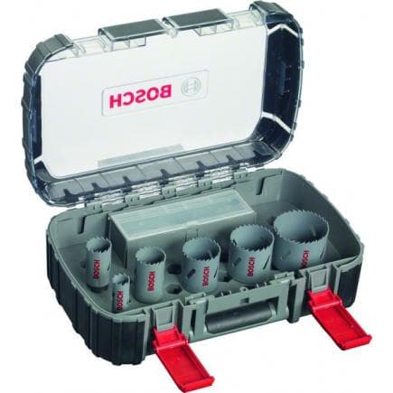 BOSCH 2608580886 - Coffret de 11 scies trépans HSS bimétal pour électriciens, 22-65mm