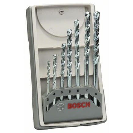 BOSCH 2607017079 - Jeu de forets à maçonnerie CYL-1 (7 pièces)