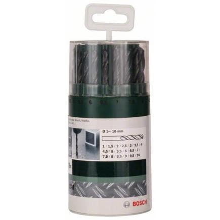 BOSCH 2609255033 - Forets à métaux HSS-R, DIN 338 (19 pcs.)