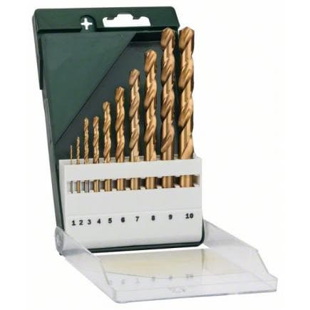 BOSCH 2609255130 - Forets à métaux HSS-TiN, DIN 338 (10 pcs.)