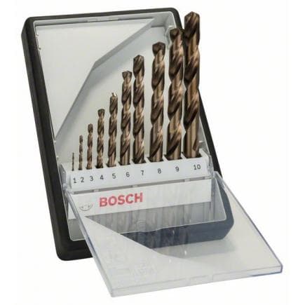 BOSCH 2607019925 - Coffret de 10 forets à métaux "Robust Line" HSS-Co